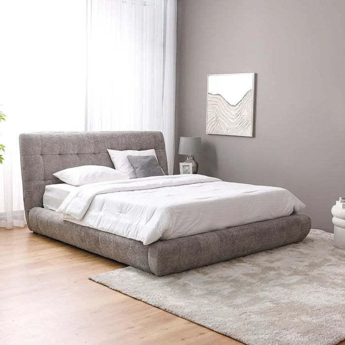 Aragon 180x200 Platform King Bed-Dark Grey-With 2-Year Warranty