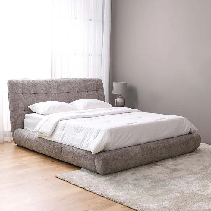 Aragon 180x200 Platform King Bed-Dark Grey-With 2-Year Warranty