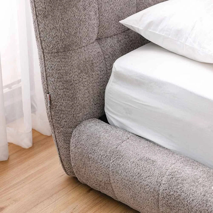 Aragon 180x200 Platform King Bed-Dark Grey-With 2-Year Warranty