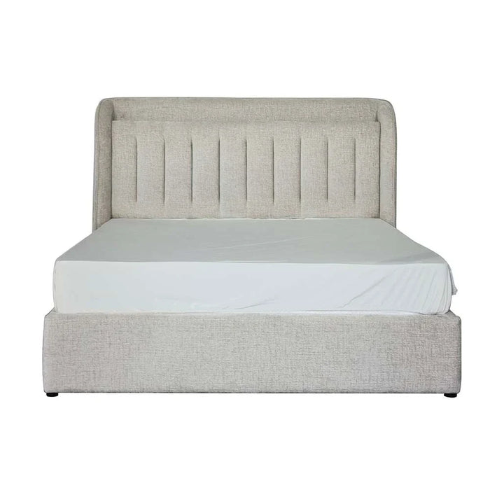 Santelmo 180x200 King Bed with LED Lights-Beige-With 2-Year Warranty