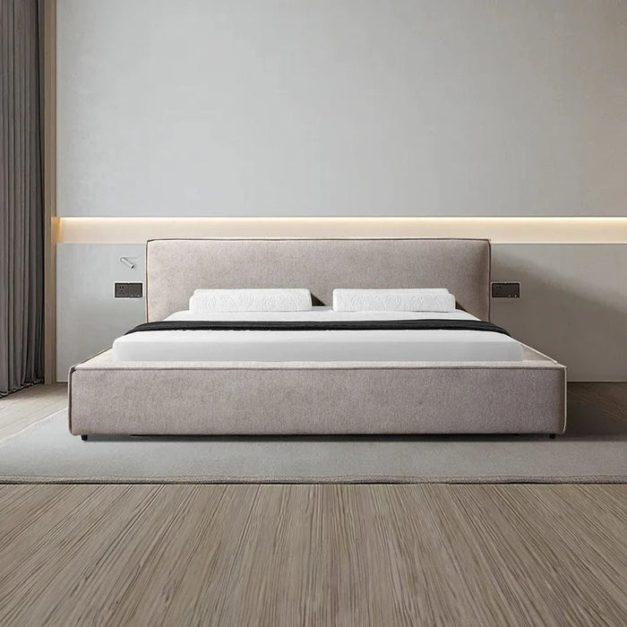 Delano 180x200 King Bed-Light Brown-With 2-Year Warranty