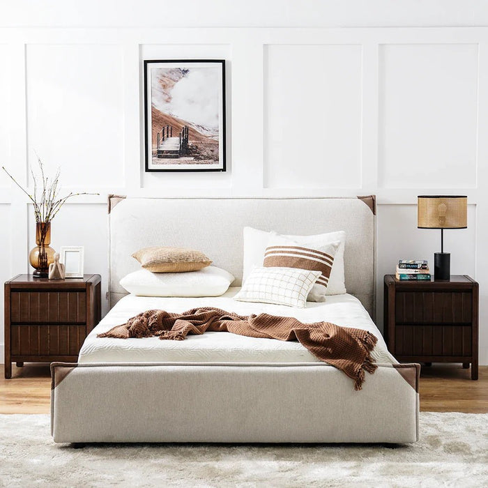 Adamantin 150x200 Queen Bed-Beige-With 2-Year Warranty