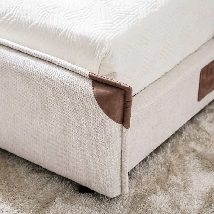 Adamantin 150x200 Queen Bed-Beige-With 2-Year Warranty