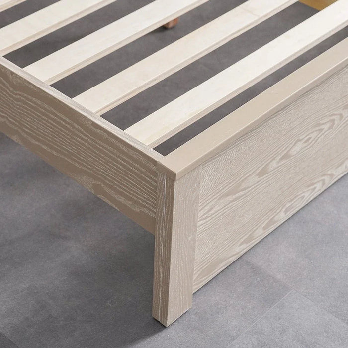 Ryan 150x200 Queen Bed-Antique Grey Ash Veneer-With 2-Year Warranty