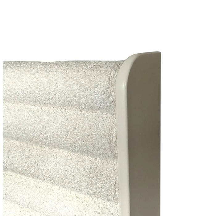 Brita 180X200 Upholstered King Bed-Off White/Beige