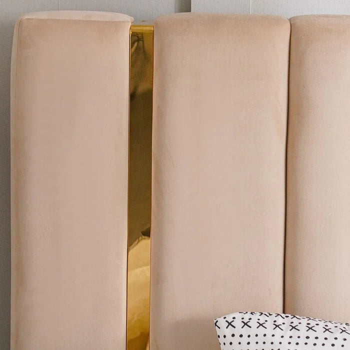 New Poliana 200x200 Super King Bed-Beige-With 2-Year Warranty