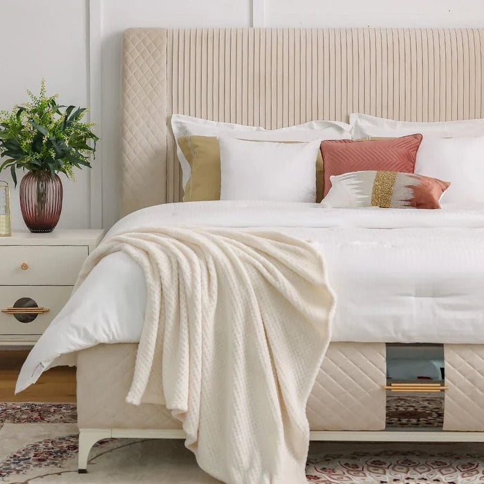New Aloha 200x200 Super King Bed-White-With 2-Year Warranty