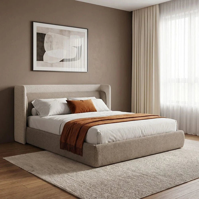 Ultima 180x200 Upholstered King Bed-Grey-With 2-Year Warranty