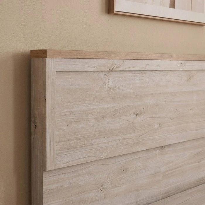 Cambridge 180x200 King Bed-Oak & White Oak-With 2-Year Warranty