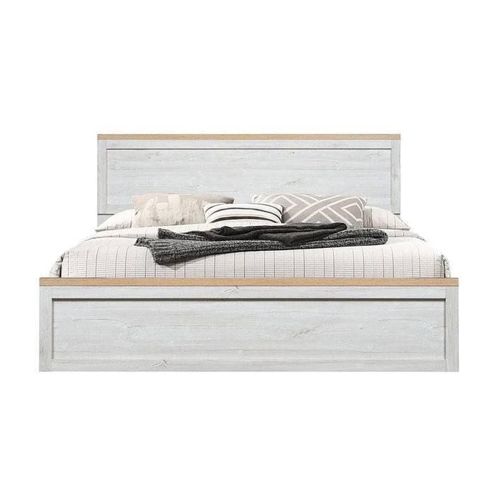 Cambridge 180x200 King Bed-Oak & White Oak-With 2-Year Warranty