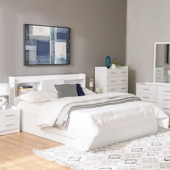 Supreme 180x200 King Bed-White-With 2-Year Warranty