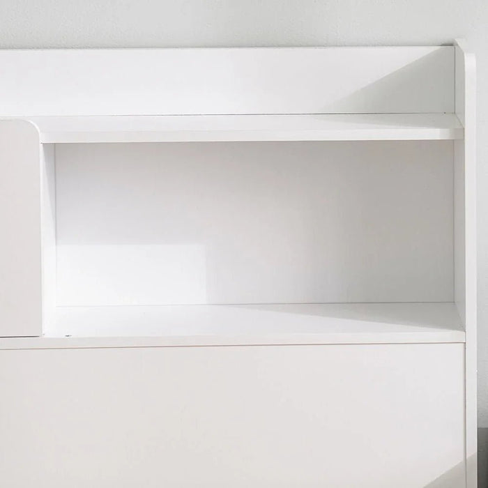 Supreme 160x200 Queen Bed with Storage-White-With 2-Year Warranty