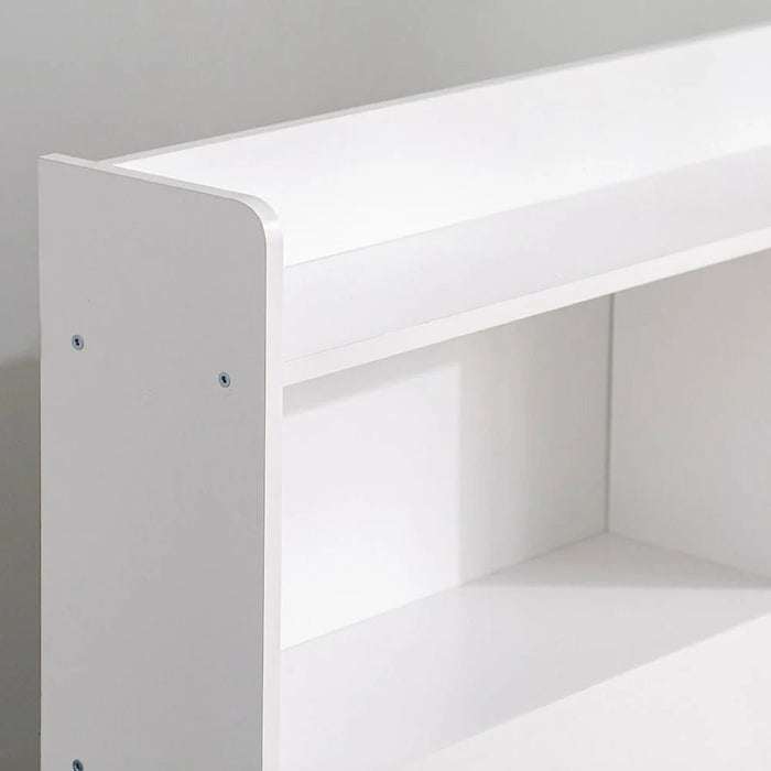Supreme 160x200 Queen Bed with Storage-White-With 2-Year Warranty