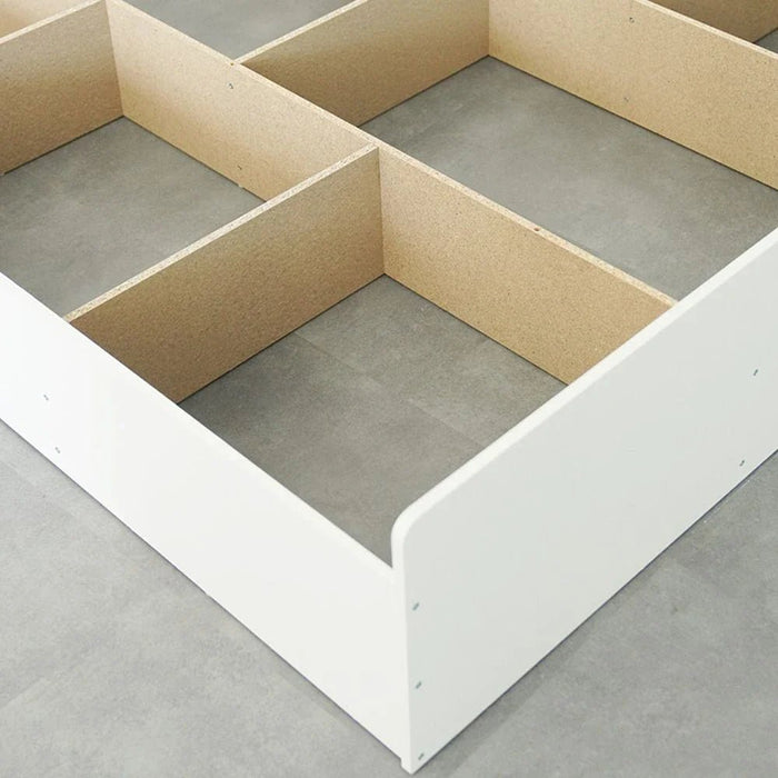 Supreme 160x200 Queen Bed with Storage-White-With 2-Year Warranty