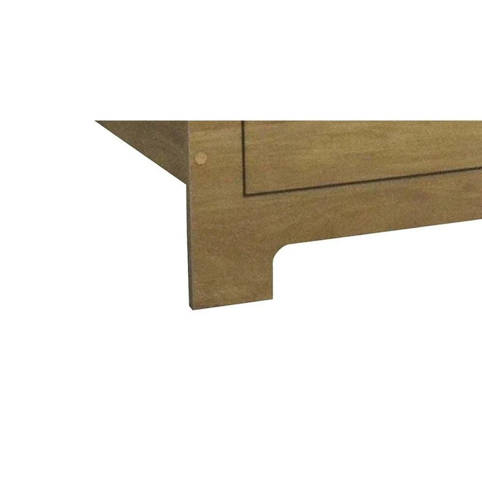 Athens 180x200 King Bed Set with 2 Nightstands & Dresser/Mirror-Light Oak-With 2-Year Warranty
