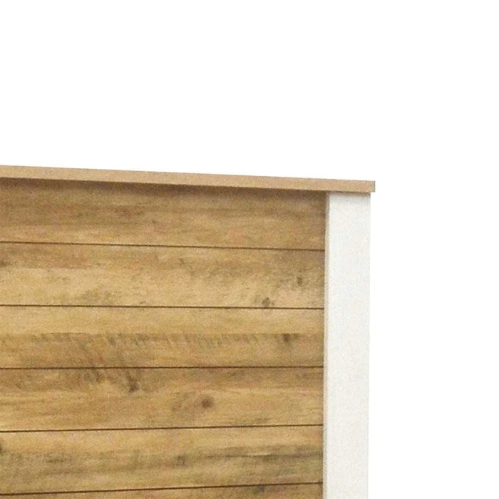 Swann 180x200 King Bed-Summer Oak/Pearl White-With 2-Year Warranty