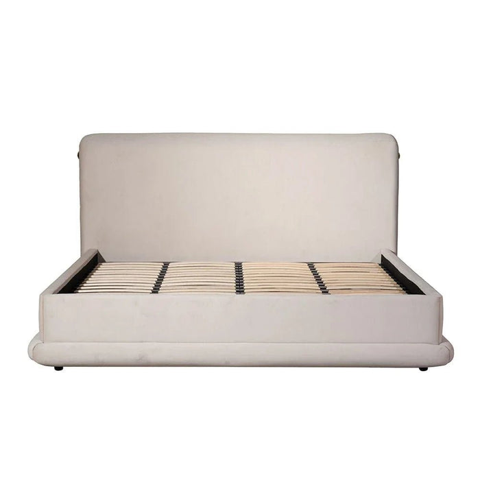 Alhamra 200X200 Super King Bed-Beige/Brass