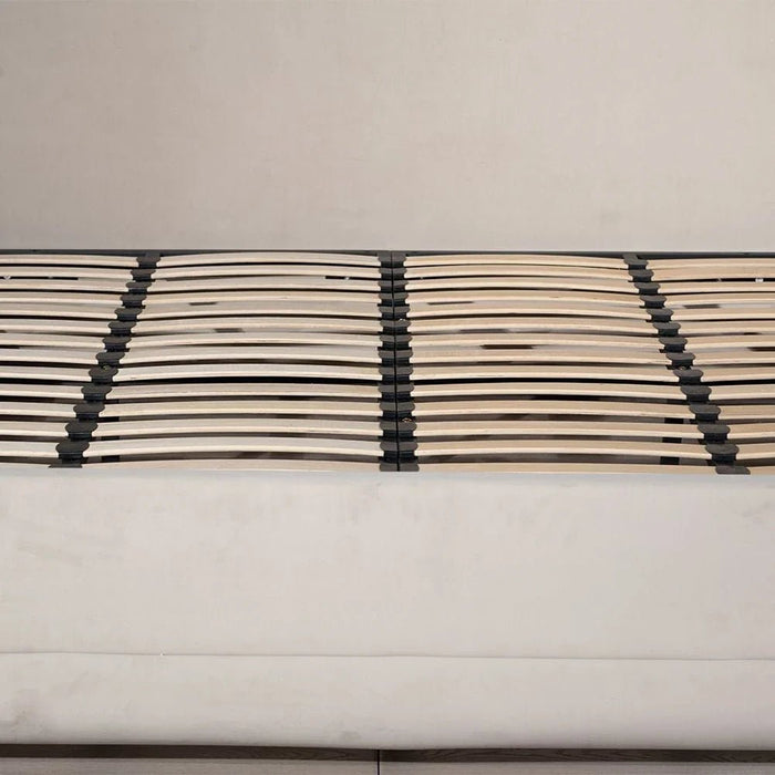 Alhamra 200X200 Super King Bed-Beige/Brass