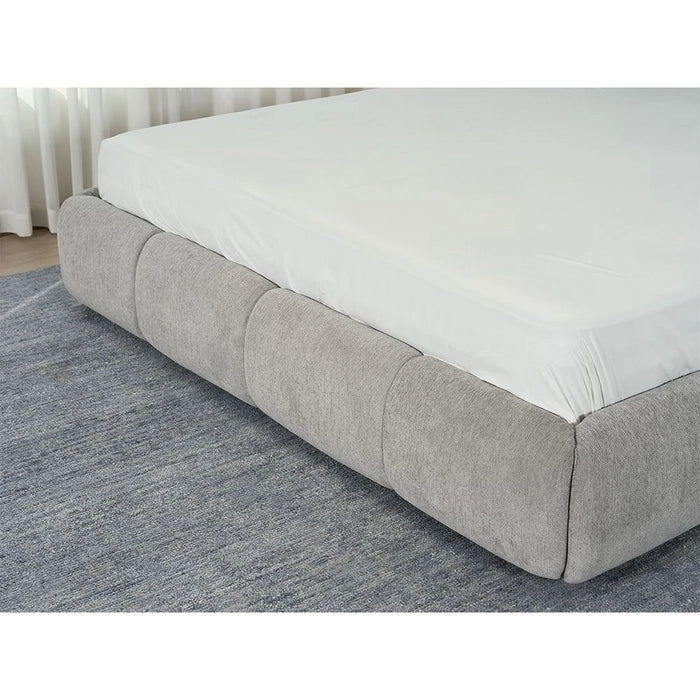 Ian 180X200 King Bed With Headboard storage-æLight Grey
