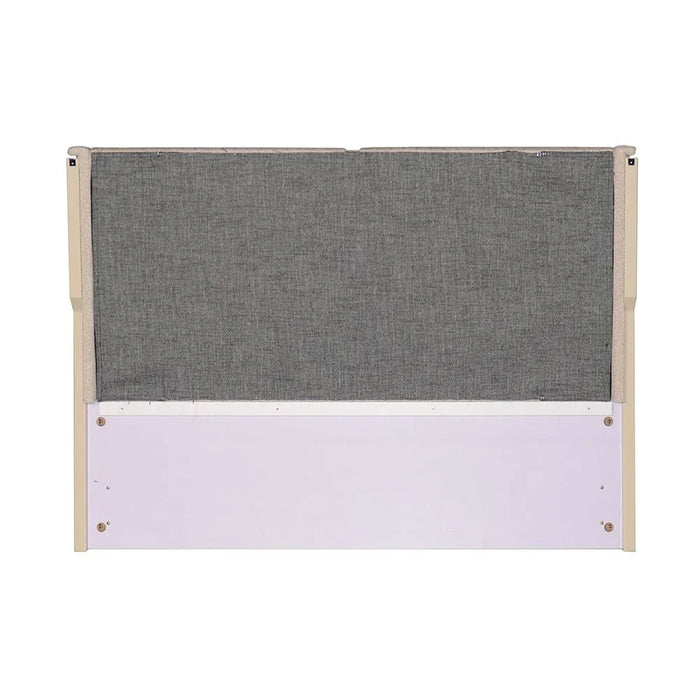 Mulligan 180x200 Upholstered King Bed - Beige/Khaki - With 2-Year Warranty