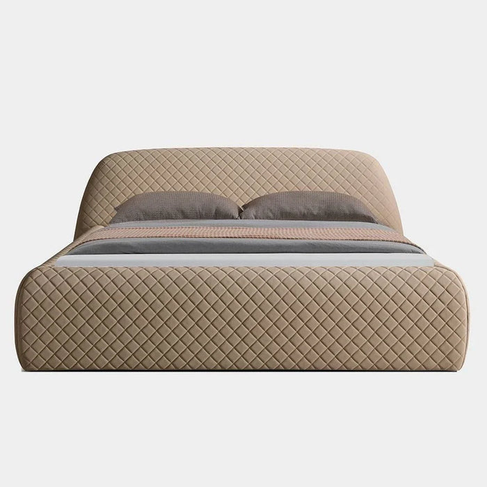 Michael 160x200 Upholstered Queen Bed-Brown