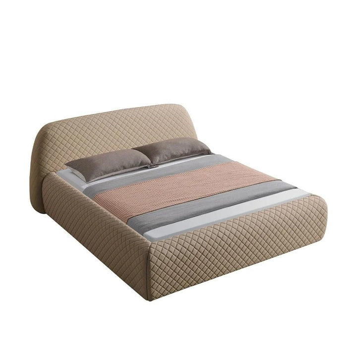 Michael 160x200 Upholstered Queen Bed-Brown