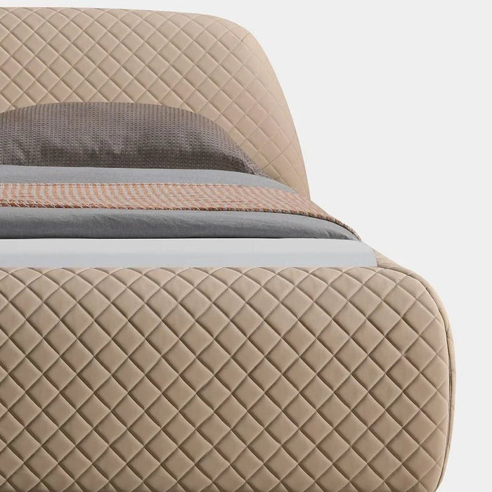 Michael 160x200 Upholstered Queen Bed-Brown