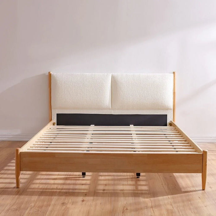 Anchor 180x200 King Bed with Upholstered Headboard - Natural/Beige - With 2-Year Warranty