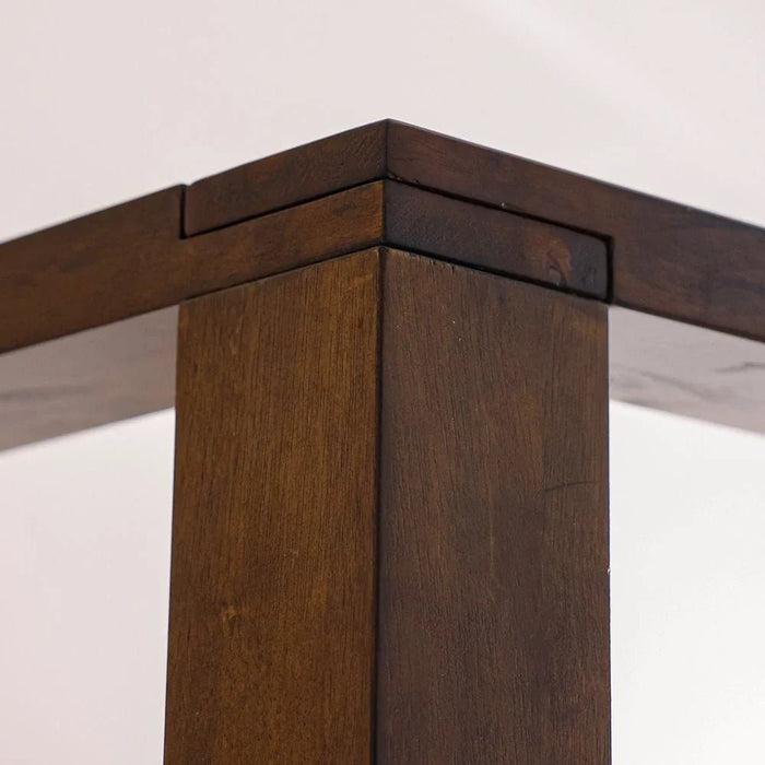 Zenia 180X200 King Poster Bed Solidwood - Dark Brown
