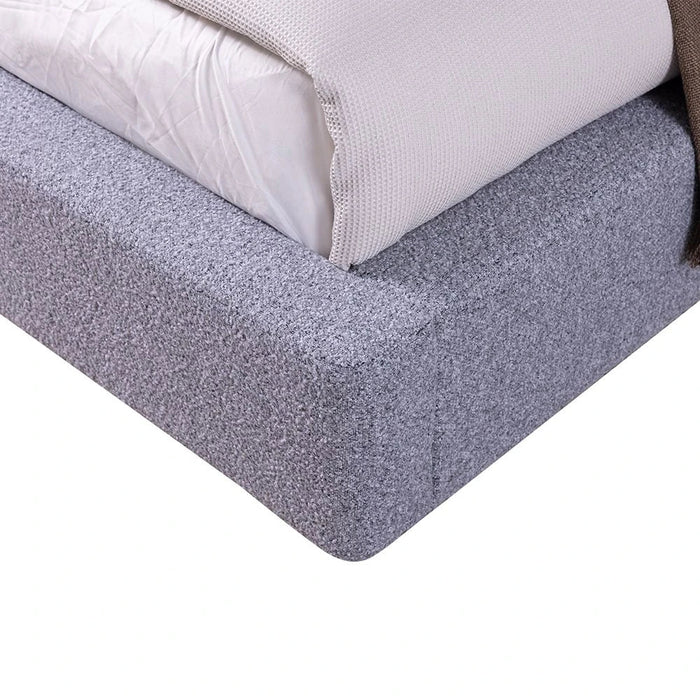 Petal 150 X 200 Upholstered Queen Bed-Grey
