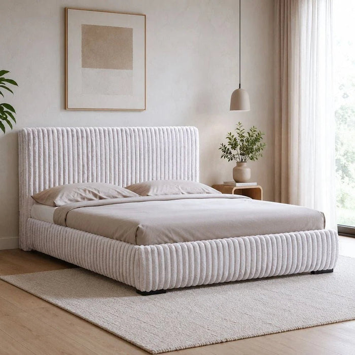 Fritz 180X200 King Bed-L.Grey