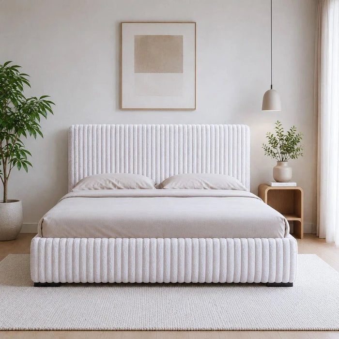Fritz 180X200 King Bed-L.Grey