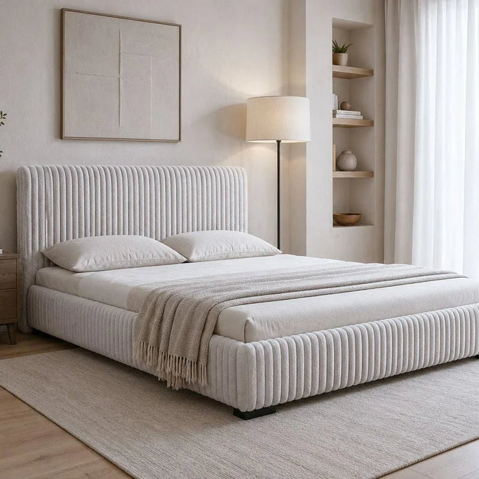 Fritz 180X200 King Bed-L.Grey