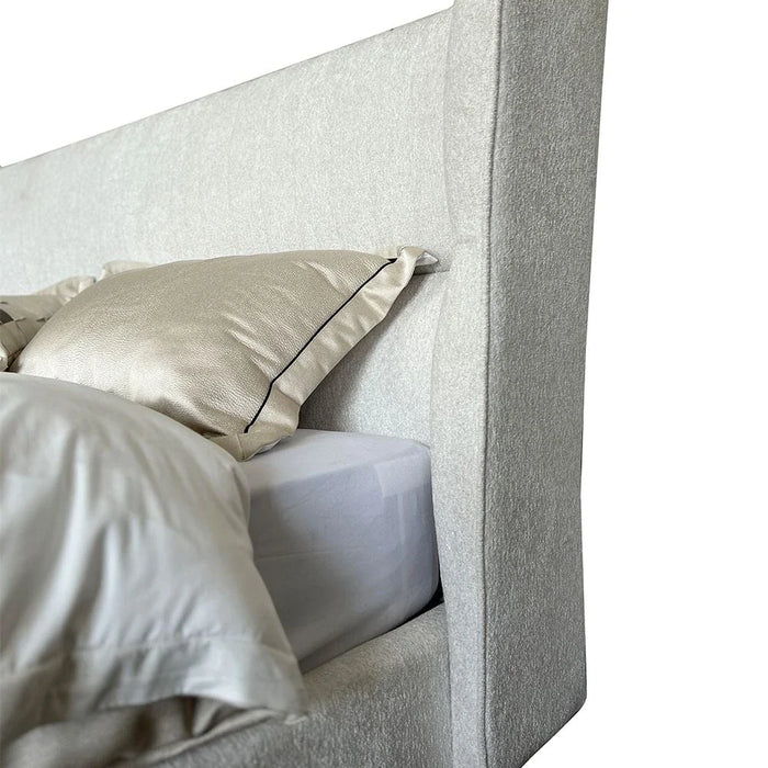 Terakkai 160x200 Upholstered Queen Bed - Beige - With 2-Year Warranty