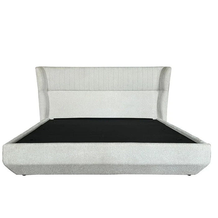 Terakkai 160x200 Upholstered Queen Bed - Beige - With 2-Year Warranty