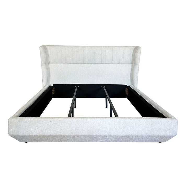 Terakkai 160x200 Upholstered Queen Bed - Beige - With 2-Year Warranty