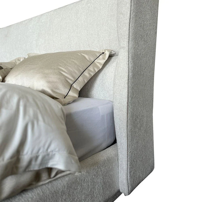 Terakkai 180x200 Upholstered King Bed - Beige - With 2-Year Warranty
