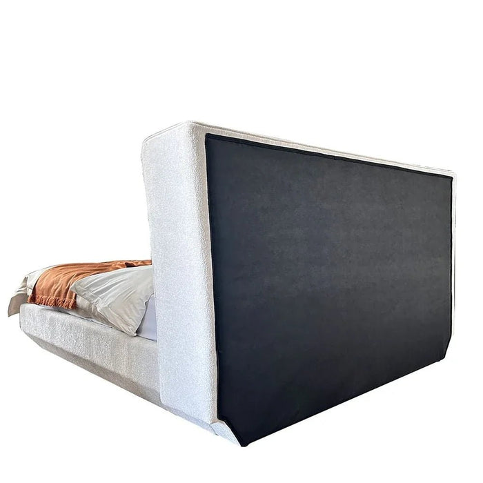 Terakkai 180x200 Upholstered King Bed - Beige - With 2-Year Warranty
