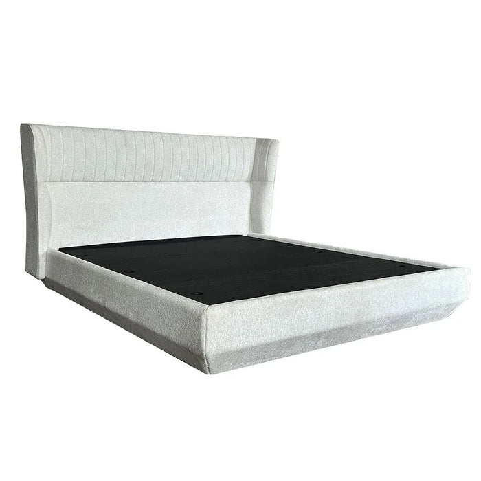 Terakkai 180x200 Upholstered King Bed - Beige - With 2-Year Warranty