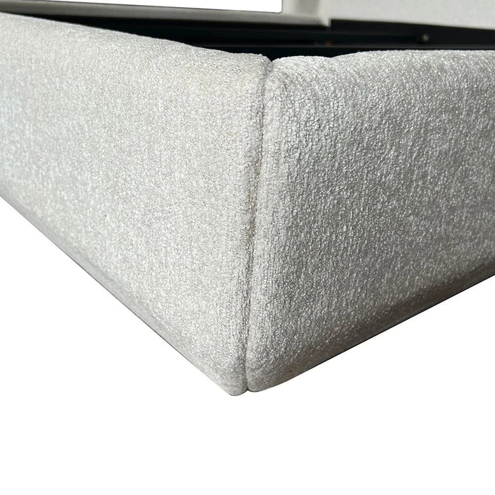 Terakkai 180x200 Upholstered King Bed - Beige - With 2-Year Warranty