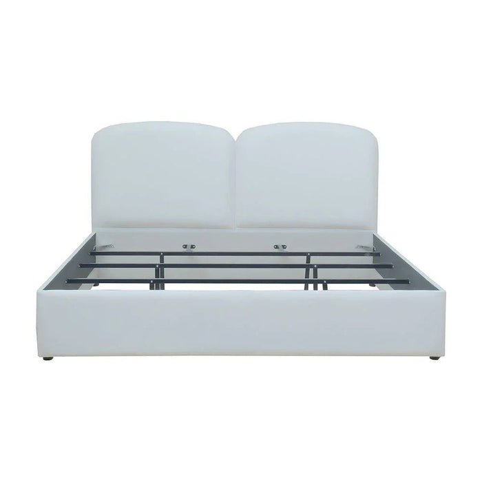 Reena 150x200 Upholstered Queen Bed - Beige - With 2-Year Warranty