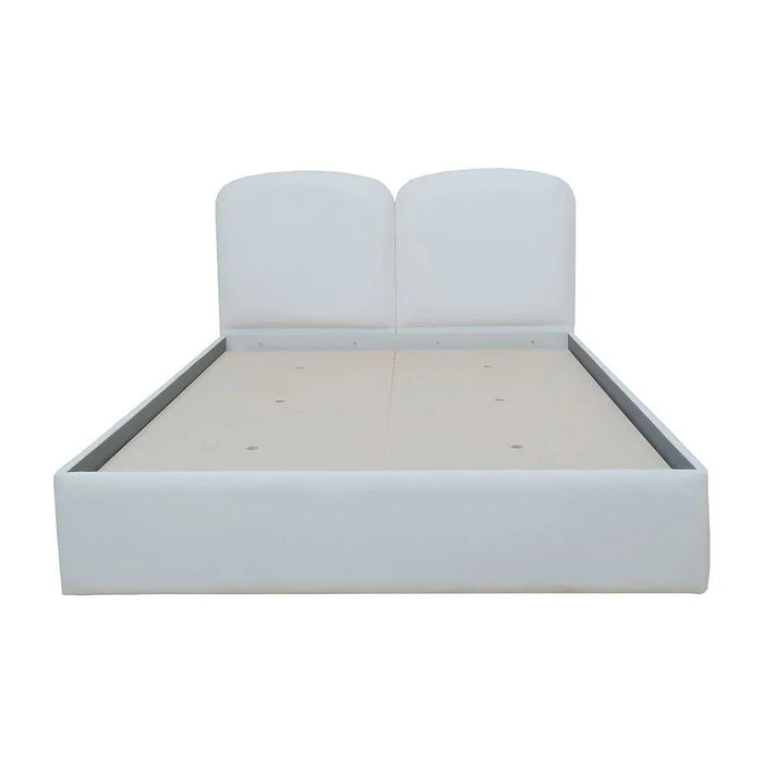 Reena 150x200 Upholstered Queen Bed - Beige - With 2-Year Warranty