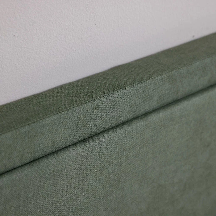 Olive 180x200 Upholstered King Bed-Olive Green