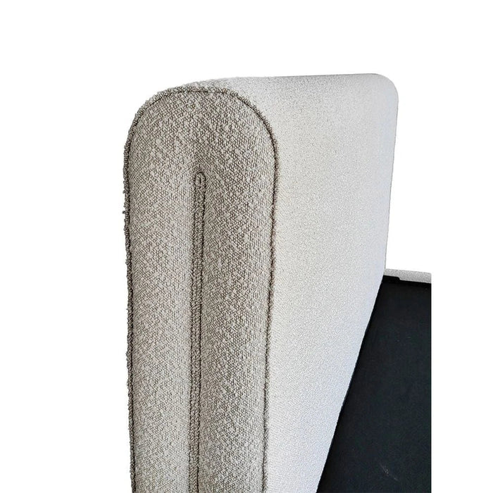 V2 Naples 180X200 Upholstered Queen Bed-Beige