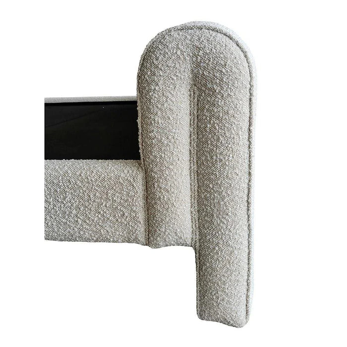 V2 Naples 180X200 Upholstered Queen Bed-Beige