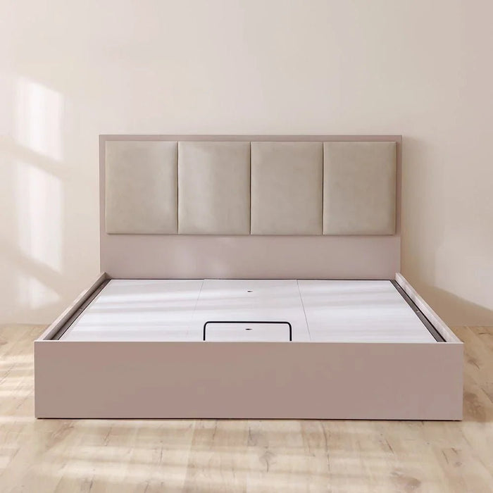 Cardano 150 x 200 Queen Bed with Hydraulic Underbed Storage Ð Beige
