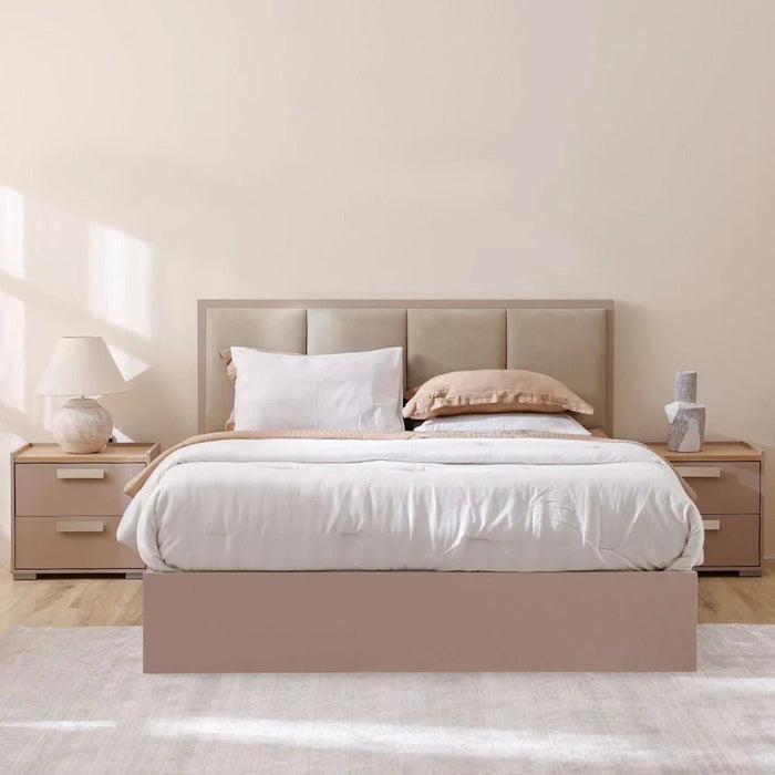 Cardano 150 x 200 Queen Bed with Hydraulic Underbed Storage Ð Beige