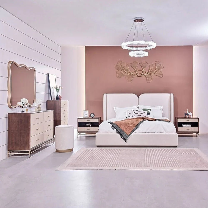 Atlanta 200X200 Upholsterd Super King Bed - Beige