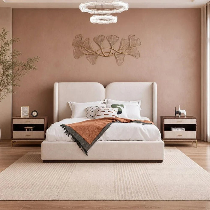 Atlanta 200X200 Upholsterd Super King Bed - Beige