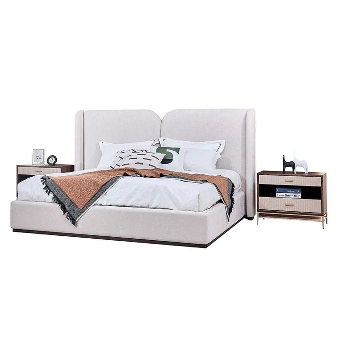 Atlanta 200X200 Upholsterd Super King Bed - Beige